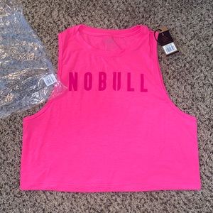 Nobull new with tag muscle tank Medium hot pink